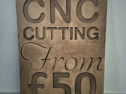 Photo of CNC routed signage