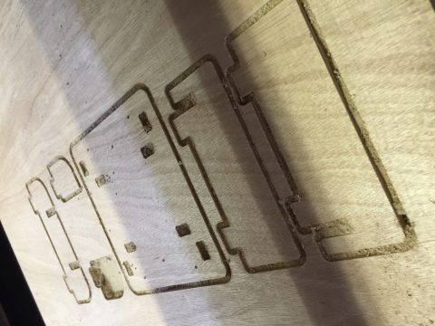 CNC cut plywood for 3D scanner setup