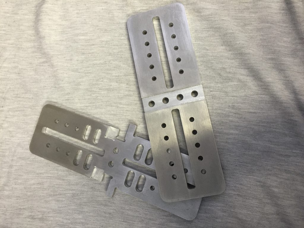 CNC machined aluminium camera mount plates