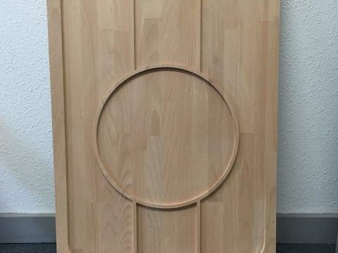 Photo of CNC routed oak panel